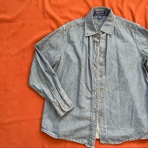 Oversized button shirt